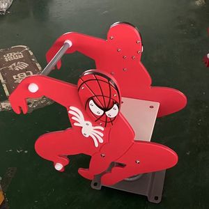 Siège de balançoire à ressort pour enfants en PE coloré personnalisé haut de gamme, équipement de terrain de jeu extérieur, pile de fleurs de prunier à ressort - Product Image 4