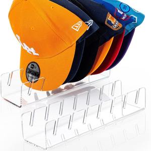 Soporte de exhibición de gorras de béisbol de acrílico al por mayor con ranuras, organizador doméstico para dormitorio - Product Image 5