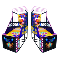 Machine de tir au basket-ball de rue d'intérieur pour parc d'attractions, machine de jeu d'arcade de basket-ball de rue à monnayeur