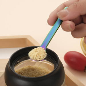 Biểu Tượng Tùy Chỉnh Mini 304 Titan Thép Không Gỉ Muỗng Cho Trộn Mật Ong Trà <span class=keywords><strong>Ice</strong></span> <span class=keywords><strong>Cream</strong></span> Tráng Miệng Cà Phê Thiết Kế Cổ Điển Cho Thực Phẩm Sử Dụng - Product Image 4