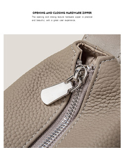 Nouveauté Design Élégant Petit <span class=keywords><strong>Sac</strong></span> Bandoulière pour Femmes de Luxe en Cuir Véritable avec Fermeture Éclair, Forme Carrée 3L+ - Product Image 5