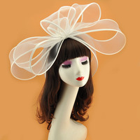 MIO Accessoires de cheveux en maille style européen et américain, grande pince nœud papillon, coiffe de fête