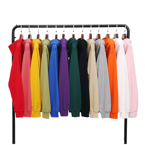 Sweat-shirt pour homme en coton 100% de qualité supérieure, élégant et lourd, logo personnalisable, couleur unie, coupe ample pour la saison hivernale - Product Image 1