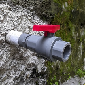 Válvula de Bola de PVC de Dos Piezas Pntek, Manual, de 1/2 a 2 Pulgadas, con Manija de 22 mm a 60 mm, para Agua, Agricultura, Riego, OEM - Product Image 3