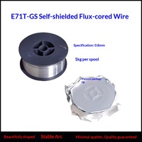 Alambre de soldadura sin gas E71T-GS de 0.8mm, 1kg, 5kg, alambre MIG autoprotegido, venta al por mayor, directo de fábrica