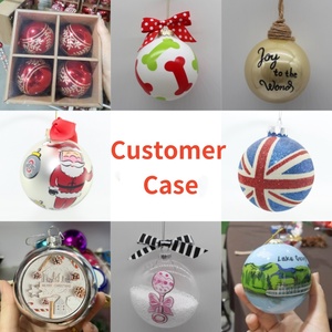 Vente en Gros Boules <span class=keywords><strong>de</strong></span> <span class=keywords><strong>Noël</strong></span> Personnalisables en Plastique Vierge pour Sublimation, Ornements d'Arbre <span class=keywords><strong>de</strong></span> <span class=keywords><strong>Noël</strong></span> - Product Image 5