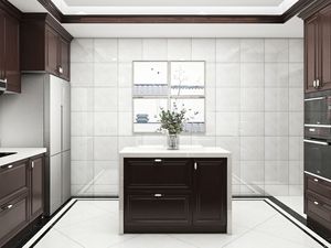 Không Thấm Nước Melamine U Hình Dạng Hiện Đại Tủ Bếp Backsplash Bền Gỗ Veneer Ván Ép Cho Biệt Thự Căn Hộ - Product Image 6