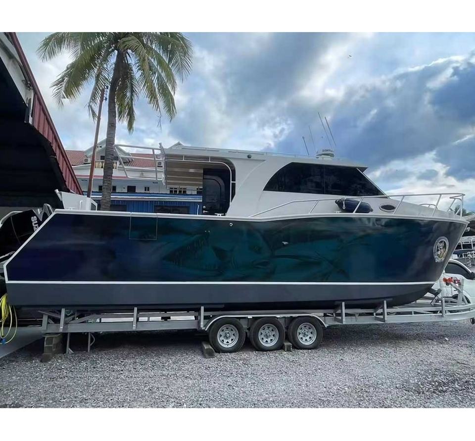 Factory Price 10m Catamaran Aluminum Aluminium Fishing Twin Hull Large ...