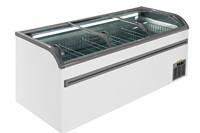 Congélateurs coffres à porte vitrée supérieure avec compresseur Secop pour magasins de proximité, économie d'énergie, pour aliments surgelés, viande, poisson, fruits de mer