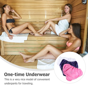 Ropa interior no tejida desechable de masaje transpirable negro adulto estilo mediterráneo para spa - Product Image 6