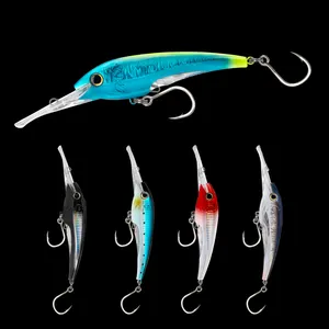 2024 Tùy Chỉnh Whopper Minnow 227Mm 70G Dài Đúc Lớn Lưỡi Minnow Mồi Câu Cá Bơi Mồi