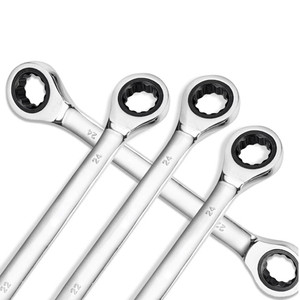 Clé à douille à <span class=keywords><strong>cliquet</strong></span> à double extrémité à tête fixe en acier au chrome-vanadium de qualité industrielle métrique de 6 mm à 32 mm OEM - Product Image 3