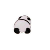 Broches en émail de panda de dessin animé mignon, badges de revers d'animaux chinois, broches de panda amusantes, épingles en émail souple pour la décoration de vêtements, collection et cadeau