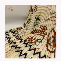 Nouveau tissu en polyester plissé en mousseline de soie florale Gorgette 2026