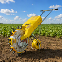 Semoir manuel haute productivité 2-en-1 pour semis et fertilisation, une seule rangée, pour arachides, maïs, soja, usage agricole et domestique