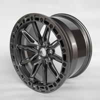 Usine directe: Roues de voiture en aluminium forgé gris brillant 18x10 pouces avec capuchons de roue personnalisables