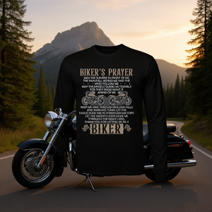 T-shirt à manches longues pour motard, prière du motard, chemise chrétienne pour motard - Product Image 3