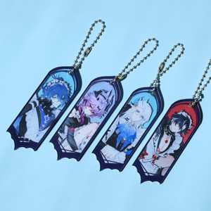 Llavero de acrílico OEM ODM de <span class=keywords><strong>Genshin</strong></span> <span class=keywords><strong>Impact</strong></span> con personajes de anime Flins Wriothesley Neuvillette, hecho en China - Product Image 4