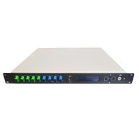 Meilleure vente 1U 4/8 Ports CATV amplificateur à fibre optique 1550nm GPON EDFA avec WDM 20 24 DBm 16dBm 4 ports Type de connecteur SC