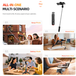 Portable Mini 700mm Selfie Stick <b>Tripod</b> Detachable Remote for Travel Selfie Live Vlog TT22 - Product Image 2