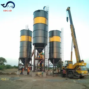 SDCAD Brand Special customization flake 100 ton bag 100t cement silo cement silo 500t