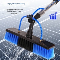 Brosse de nettoyage solaire télescopique de 3,6 mètres vendue directement par l'usine, équipement de nettoyage photovoltaïque économique, brosse de nettoyage domestique