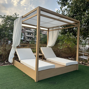Tumbona Metálica Moderna para Exteriores, Diseño Minimalista para Jardín, Patio, Villa, Resort, Piscina - Product Image 4