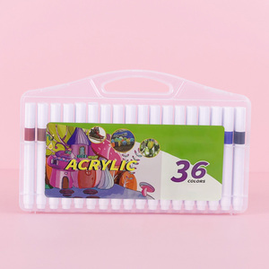 Ensemble de <span class=keywords><strong>marqueurs</strong></span> de graffiti à double embout rond à base d'eau de haute qualité, 36 couleurs, pinceau doux - Product Image 3