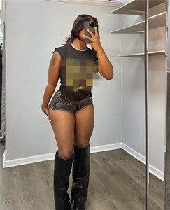 Pronto per la spedizione S-XL maglietta stampata <span class=keywords><strong>senza</strong></span> <span class=keywords><strong>maniche</strong></span> da <span class=keywords><strong>donna</strong></span> Boutique di moda estiva 2025 - Product Image 4