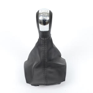 Poignée de levier de vitesses Skoda en cuir, 5 ou 6 vitesses, accessoire de voiture ergonomique - Product Image 2