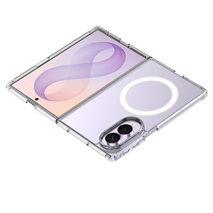 Nouvelle arrivée, <span class=keywords><strong>coque</strong></span> transparente <span class=keywords><strong>anti</strong></span>-<span class=keywords><strong>jaunissement</strong></span> pour Samsung Galaxy Z Fold8, <span class=keywords><strong>coque</strong></span> magnétique <span class=keywords><strong>anti</strong></span>-chute, compatible avec la charge sans fil - Product Image 5