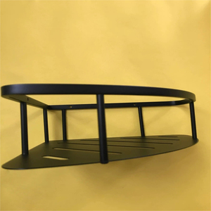 Bathroom Accessories Wall Mounted Black Gold <strong>Grey</strong> Single Tier Triangle <strong>Corner</strong> Shower <strong>Shelf</strong> - Product Image 2