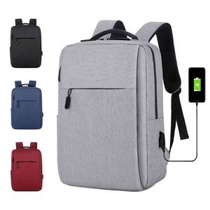 Factory Wholesale Business Men' School Bag Customize LOGO Teens Leisure Travel <b>Laptop</b> <b>Backpack</b> with Usb Mochila - Product Image 1