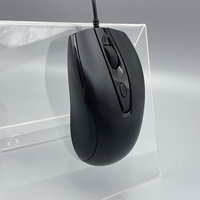 Tetikus komputer berkabel USB, tetikus optik ergonomis tombol 4D, Plug & Play, M-018X