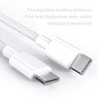 Kabel tipe-c, kabel pengisian daya USB-C 20W, kabel tipe-c ke kabel tipe-c untuk iPhone & iPad, baru, 1m 2m