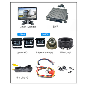 4CH 4G GPS WIFI 1080P H.265 sistema di telecamere di sicurezza 7 pollici VGA IPS Monitor LCD Mobile <span class=keywords><strong>DVR</strong></span> 4 pezzi AHD 2.0MP inglese Dash cam - Product Image 6
