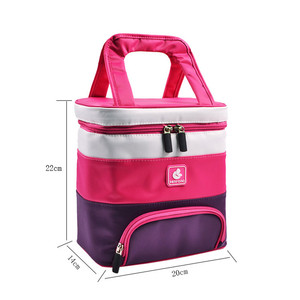 Vente en gros d'usine de sac à dos pour bébés en tissu polyester couleurs personnalisées multifonction sac à langer avec station à langer - Product Image 4