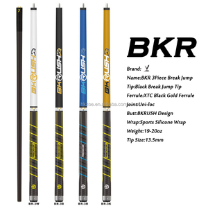 PREOAIDR 314 BKRUSH - Taco de billar profesional de 3 piezas para break y jump, 58 pulgadas, con eje de carbono y arce, y unión Uni-Loc - Product Image 1