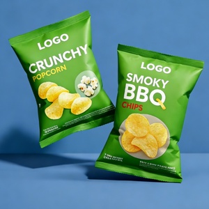 Factory Custom Plastic <b>Laminated</b> Potato Chips Packaging Aluminum Material Pillow Bags for Snack Food Packaging <b>Pouch</b> - Product Image 4
