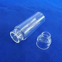 Tube en verre de quartz à paroi épaisse, en silice fondue transparente, grand diamètre, robuste, sur mesure, pour chambre de four industriel, soudage et découpe