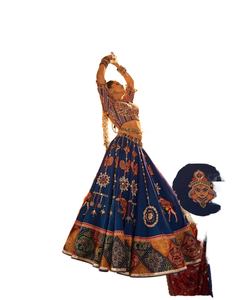 New Designer <b>Lehenga</b> Choli For Navratri Cotton <b>Lehenga</b> Black Color Festival Wear <b>Simple</b> <b>Lehenga</b> With Dupatta New Design - Product Image 1