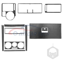 Autocollants de garniture intérieure en fibre de carbone, accessoires 10 pièces pour VW Golf MK4 Jetta R32 Bora GTI 1999-2004, kit de décoration