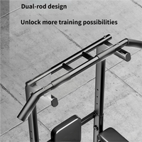 Station de traction et de dips multifonctionnelle, barre de traction réglable en hauteur pour la musculation et la calisthénie à domicile