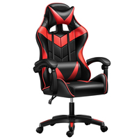 Belle chaise d'ordinateur de jeu à domicile en cuir PU rose avec fonction de massage Bon prix Meubles Cybercafé pour la maison ou le bureau