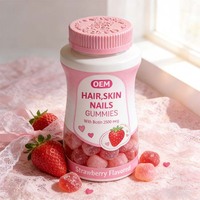 Bonbons gélifiés véganes en marque blanche pour femmes : Complément beauté cheveux, peau, ongles – Vitamines C et E éclaircissantes, hydratantes, blanchissantes et antioxydantes