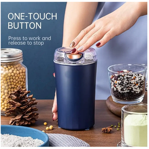 Molino <span class=keywords><strong>El</strong></span>éctrico Doméstico de Acero Inoxidable para Granos de Café, Cacahuetes Secos, Especias y Hierbas, con 8 Cuchillas y Botón de Encendido de un Toque - Product Image 2