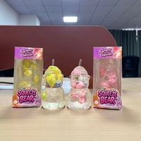 Nieuwe fruitthema Vaseline beer knuffel, schattig beer-vormig traag terugverend squishy speeltje, anti-stress fidget speeltje