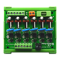 Amplificateur de contrôle de Protection ca PLC à 6 voies, Module de relais d'isolement de sortie de Transistor NPN / PNP optocoupleur