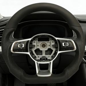 พวงมาลัยหนังพรีเมียมสำหรับรถยนต์ VW <span class=keywords><strong>Golf</strong></span> Passat Polo <span class=keywords><strong>Sedan</strong></span> TDI TSI MK7 B8 B7 - Product Image 3