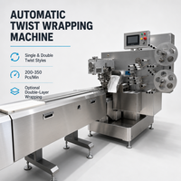 Usine nouveau design chocolat double torsion machine d'emballage bonbons machine d'emballage chocolat pli wrap
